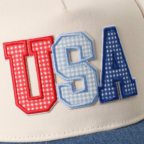 USA Patch Denim Star Baseball Hat
