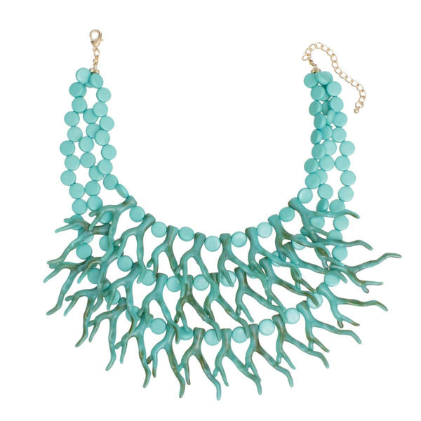 Turquoise Coral Necklace