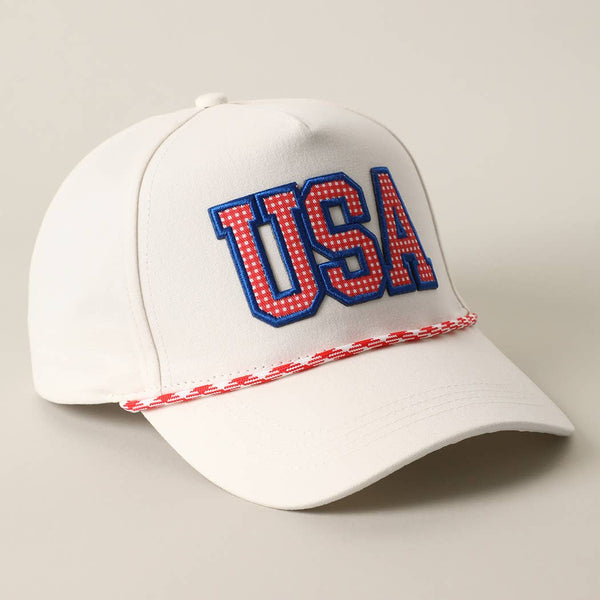 USA Patch Rope Baseball Hat