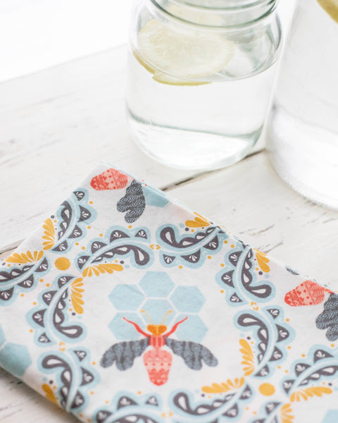 Honey Bee Cloth Napkins - Set of 4
