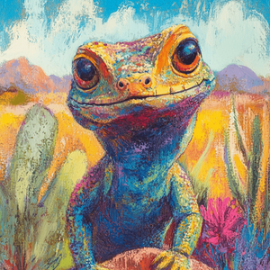 Arizona Lizard Wall Art Print