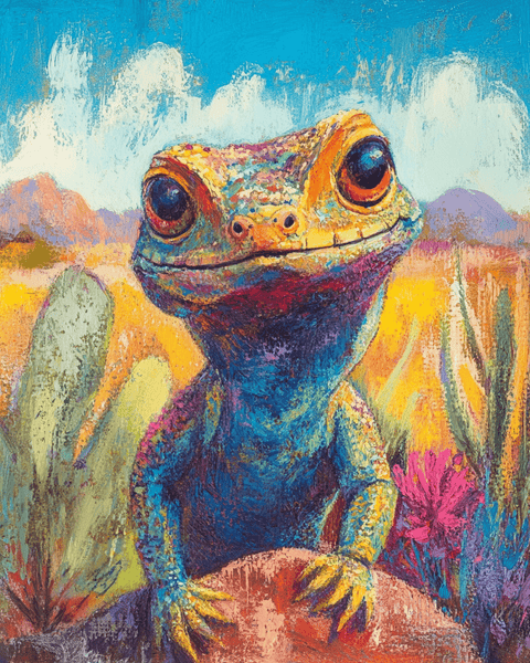 Arizona Lizard Wall Art Print