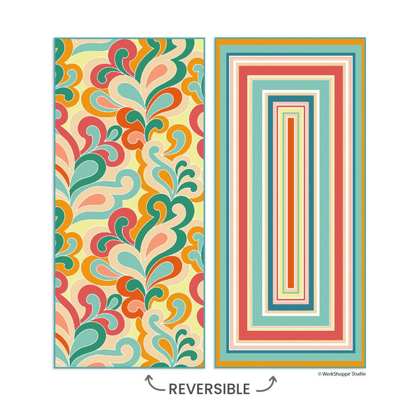 Paisley Pop Microfiber Beach Towel