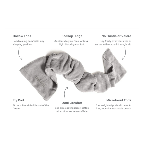 nodpod Weighted Sleep Mask - Onyx Eye Mask