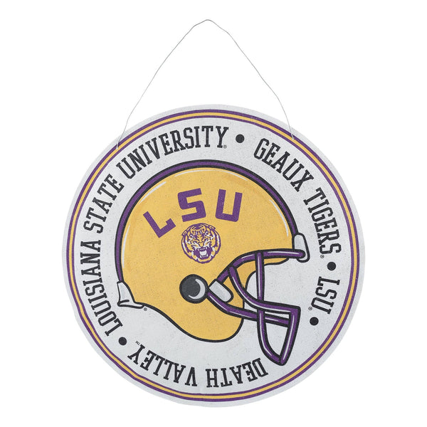 LSU Wreath/Helmet Burlee