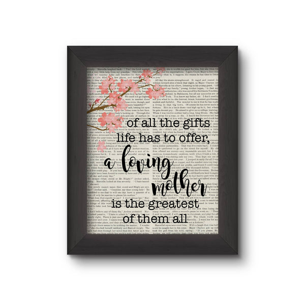 Loving Mother Book Print