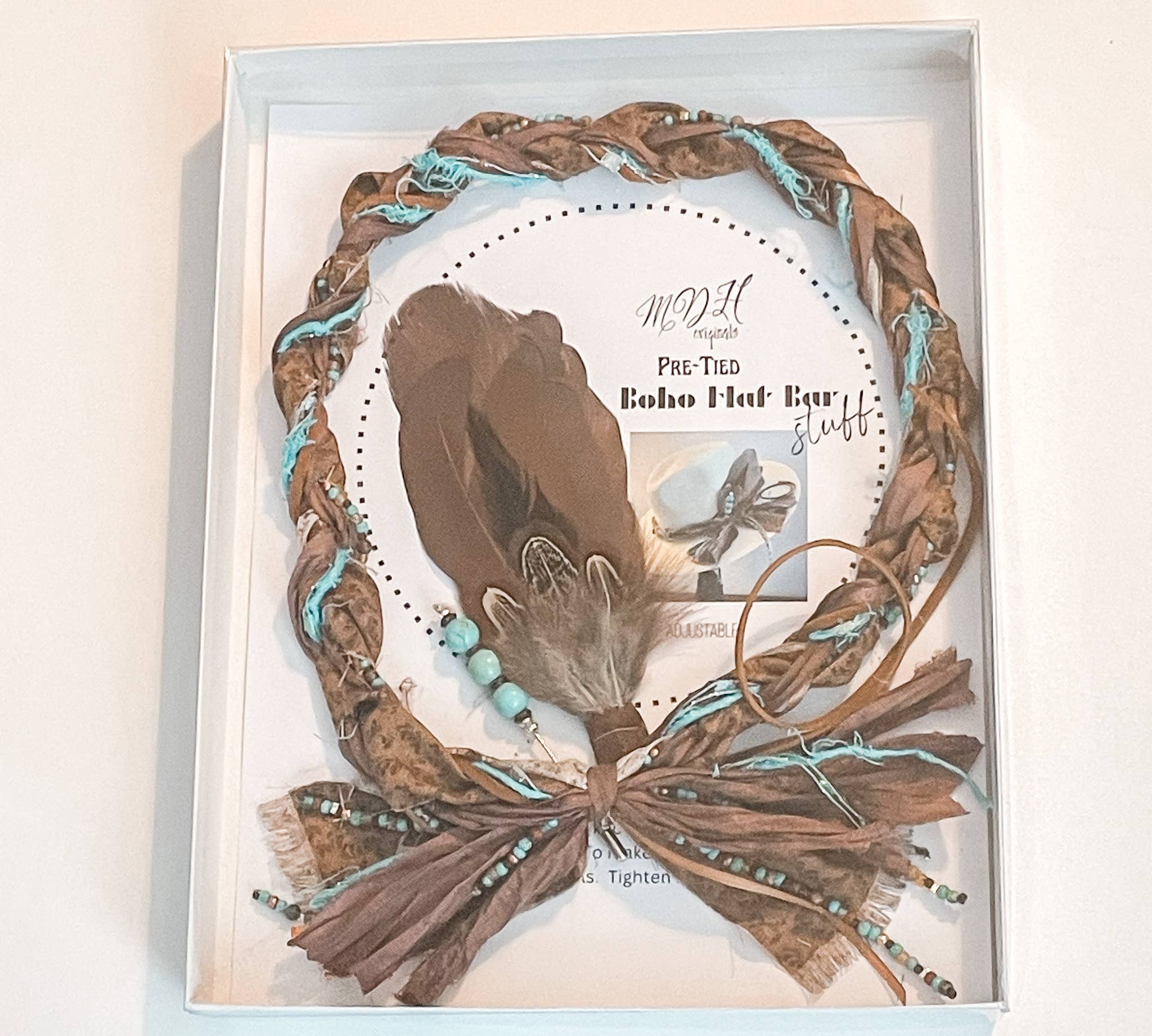 Fat Braid Feather and Pin Set