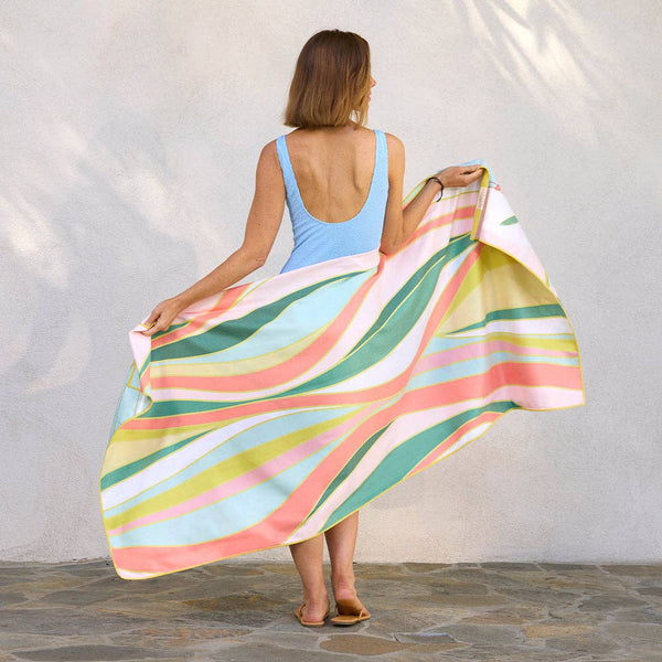 Exotic Leaves Microfiber Beach Towel
