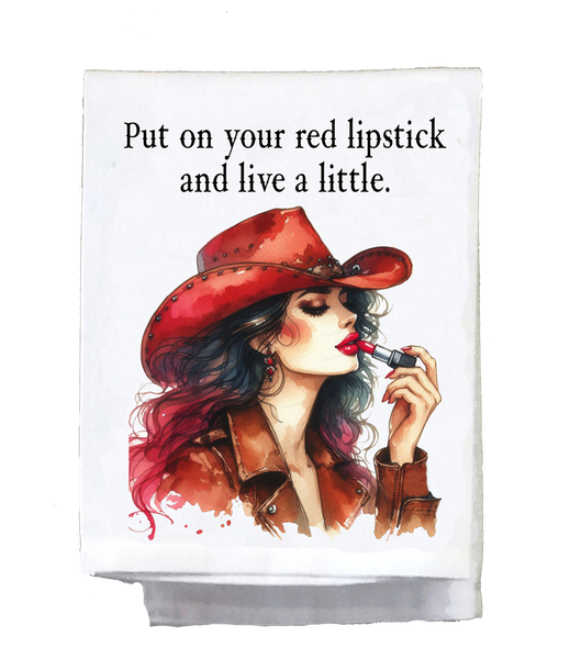 Put on Your Red Lipstick Kitchen Towel