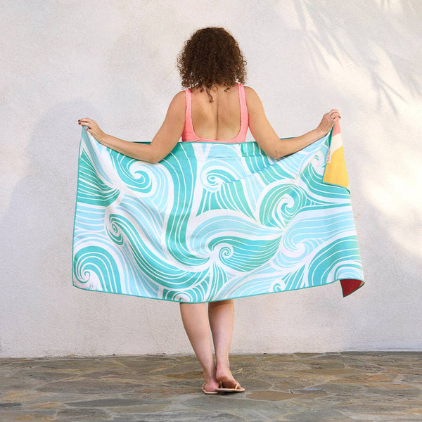 Sun And Sea Microfiber Beach Towel