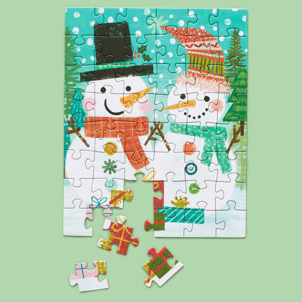 Snowmen Gift Exchange Puzzle Snax