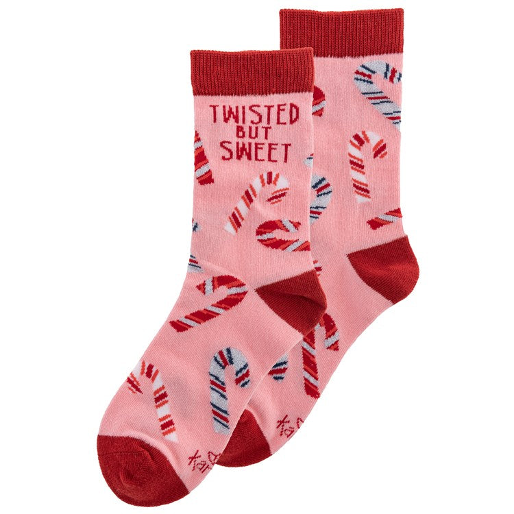 Candy Cane Holiday Socks