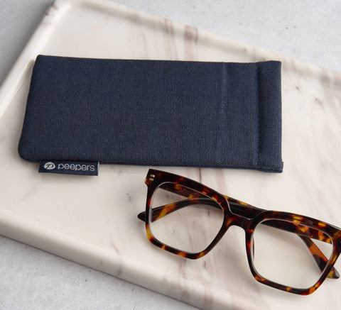 Peepers Fashion Glasses Case - Navy
