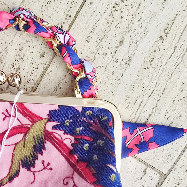 Trixie Handbag - Pink Hibiscus