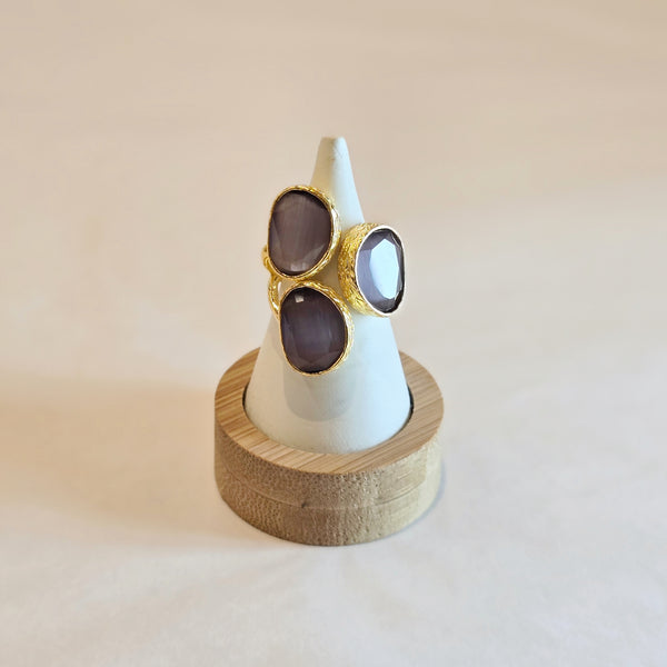 Triple Stone Ring