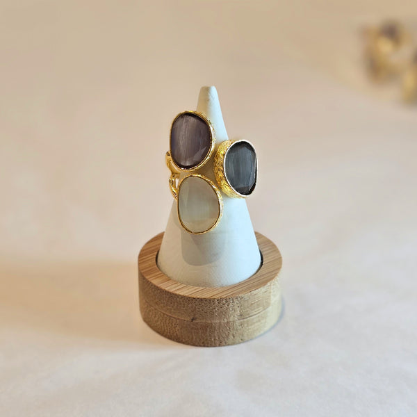 Triple Stone Ring