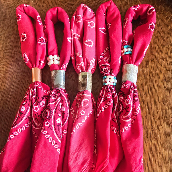 Cherry Red Hand Dyed Bandana