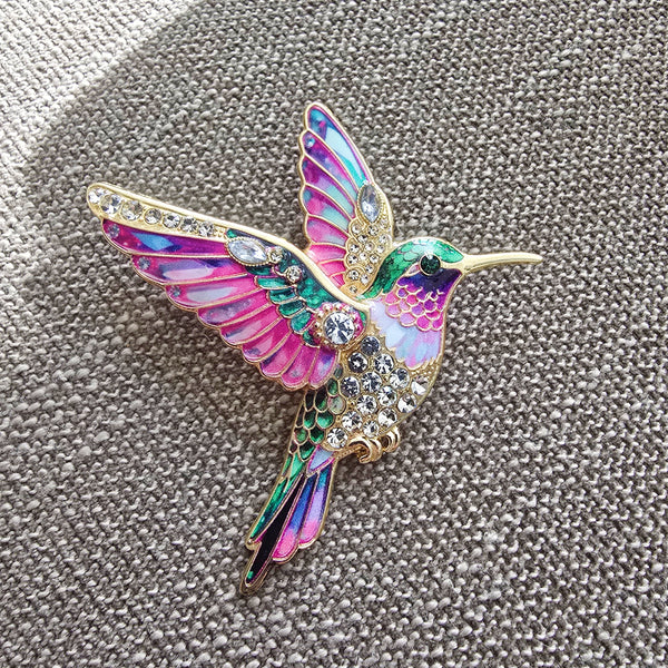 Hummingbird Brooch