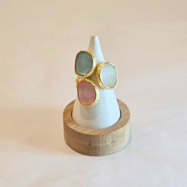 Triple Stone Ring