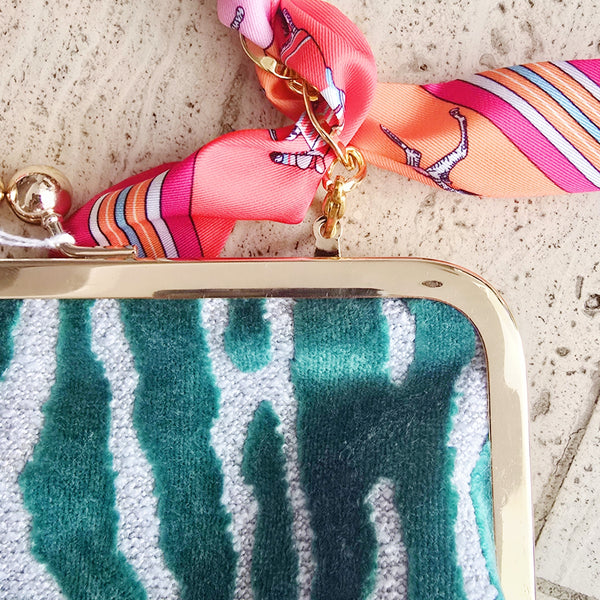 Trixie Handbag - Green Zebra