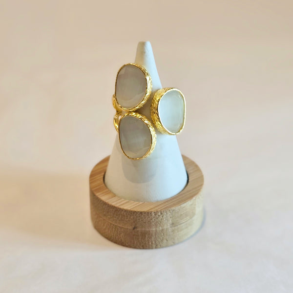 Triple Stone Ring