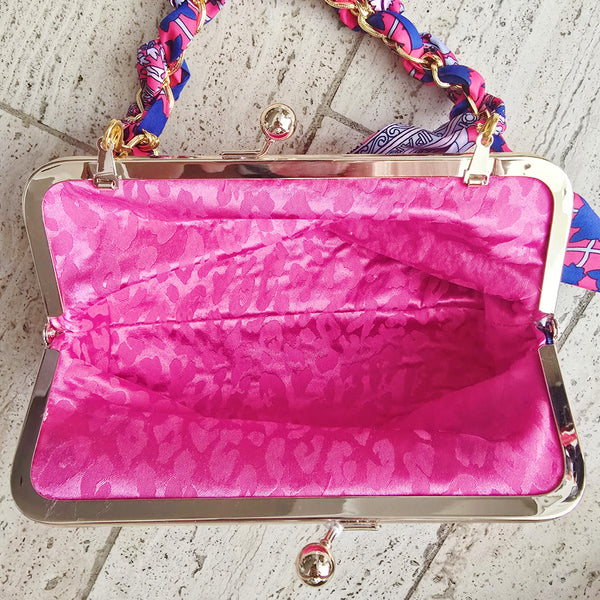 Trixie Handbag - Pink Hibiscus