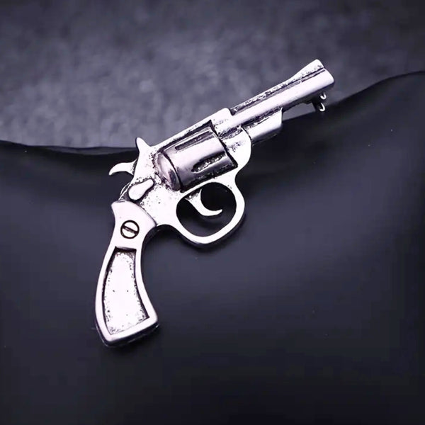 Revolver Brooch Pin