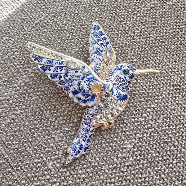 Hummingbird Brooch
