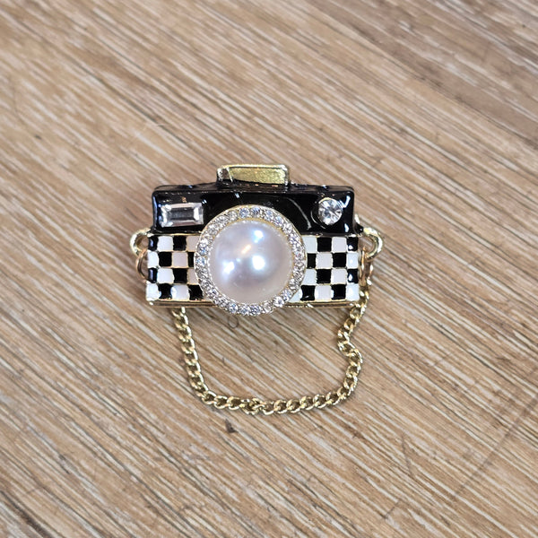 Camera Brooch