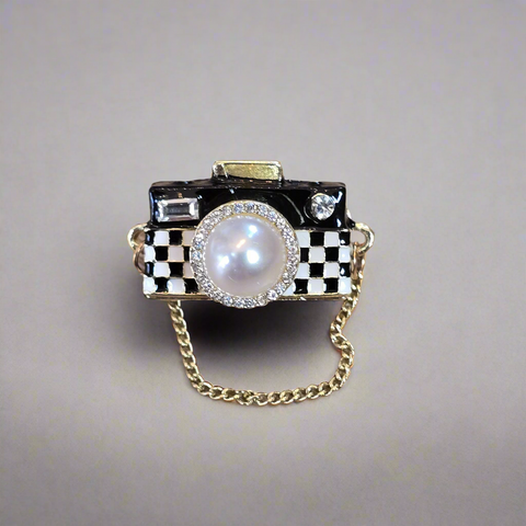 Camera Brooch