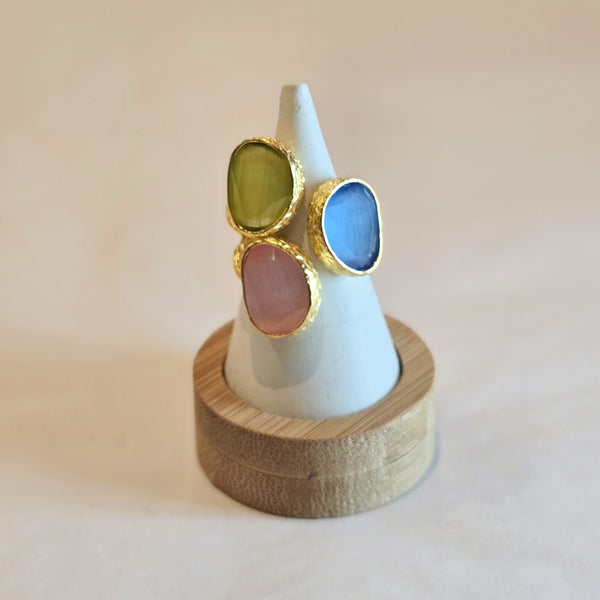 Triple Stone Ring