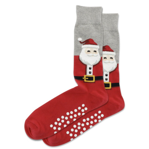 Fuzzy Santa Socks