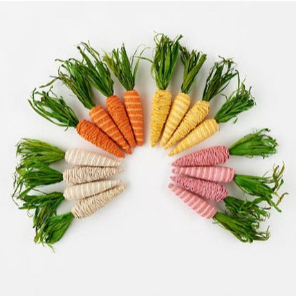 Colorful Jute Carrots - Set of 4