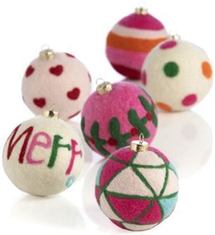 Merry Felt Ornaments