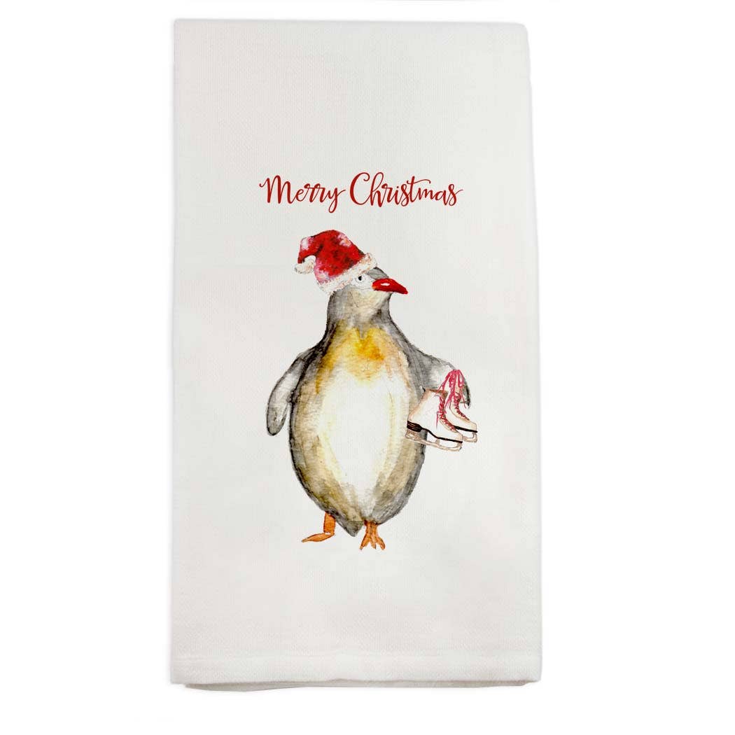 Santa Penguin Kitchen Towel