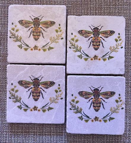 Queen Bee Coaters - Set of 4