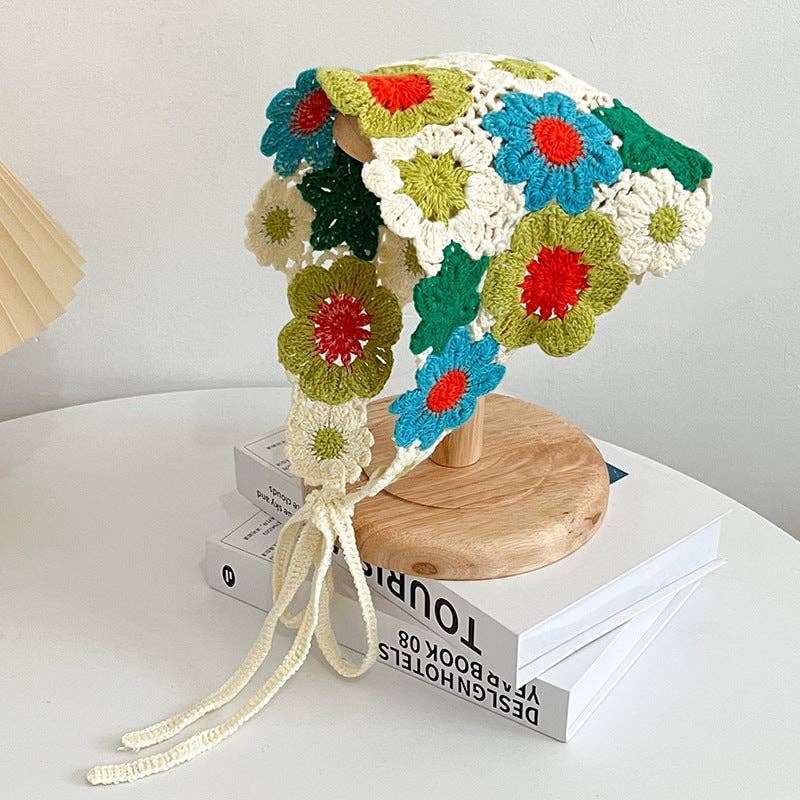 Crochet Floral Hairband
