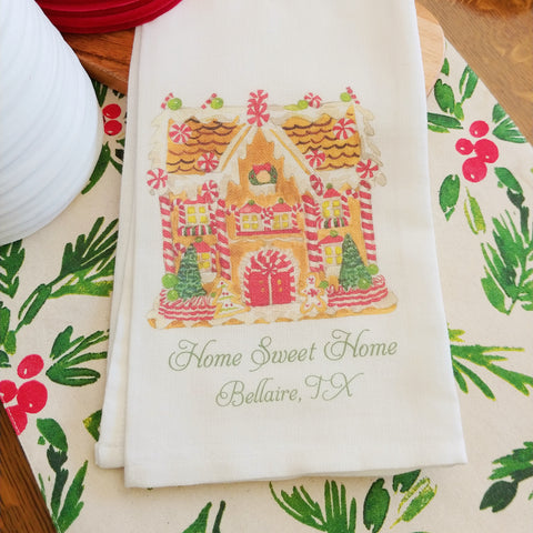 Bellaire Gingerbread House Kitchen Towel