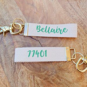 Bellaire 77401 Keychain - Grass Green