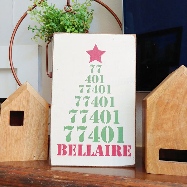 77401 Bellaire Tree Decorative Wooden Block