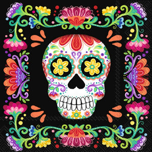 Day Of The Dead Paper Cocktail Napkins