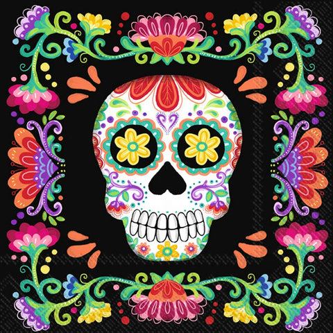 Day Of The Dead Paper Cocktail Napkins