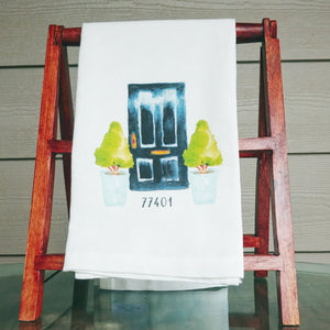 77401 Black Door Kitchen Towel