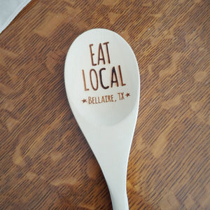 Eat Local Bellaire Wooden Spoon