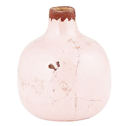 Aged Mini Bud Vase - Light Pink