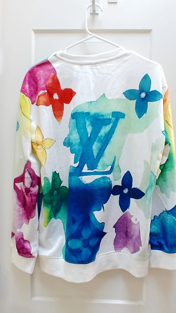 LV Watercolor Giant Monogram Sweatshirt