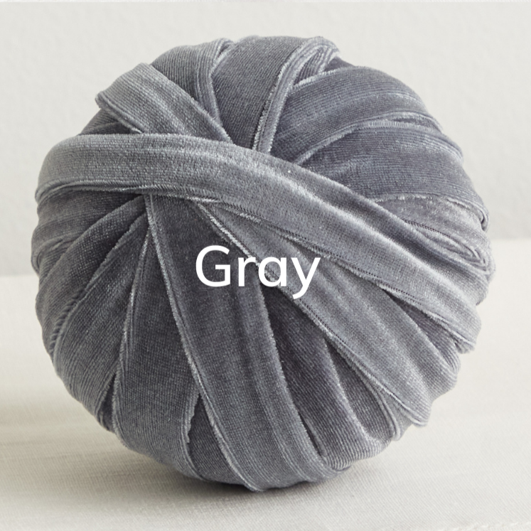 Small Velvet Spheres - Gray
