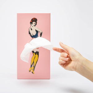 Flirty Skirt Tissue Box - Pink
