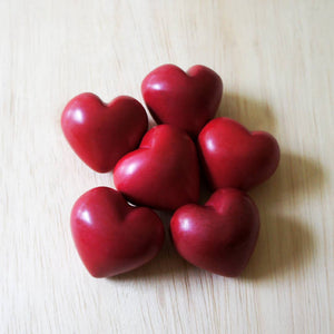 Red Hearts - Set of 6