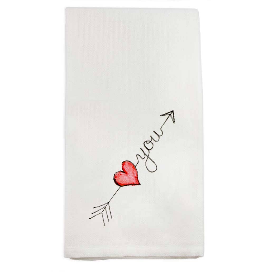 Arrow Heart Kitchen Towel
